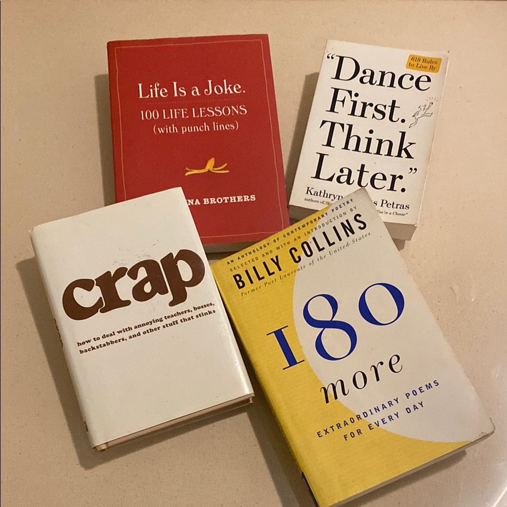 Set of Four Humorous and Inspirational Books